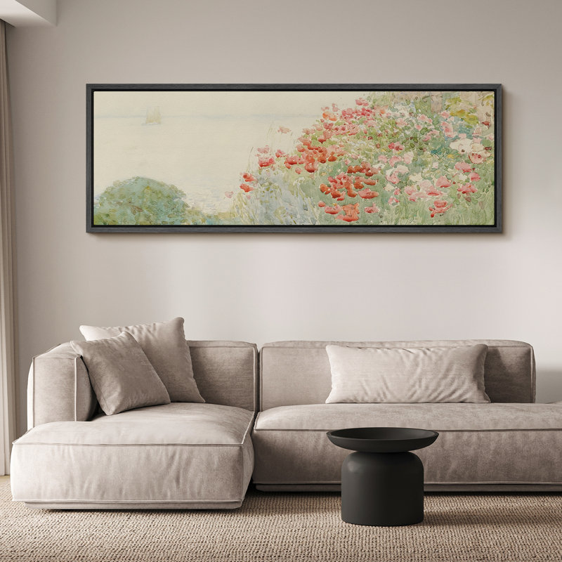 Vibrant Wildflower, H 20 po x l 60 po, Noir, noir, noir, noir