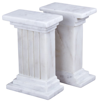 Marble Non-Skid Bookends