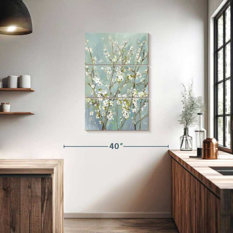 Fleurs d'amande Harnek, H 38 po x l 24 po