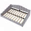 Lit plateforme tapissier avec garniture cloutée-217167892