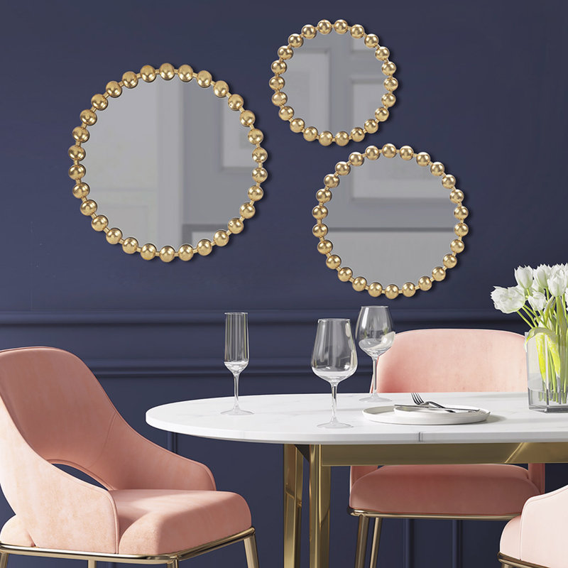 Ensemble de 3 miroirs ronds