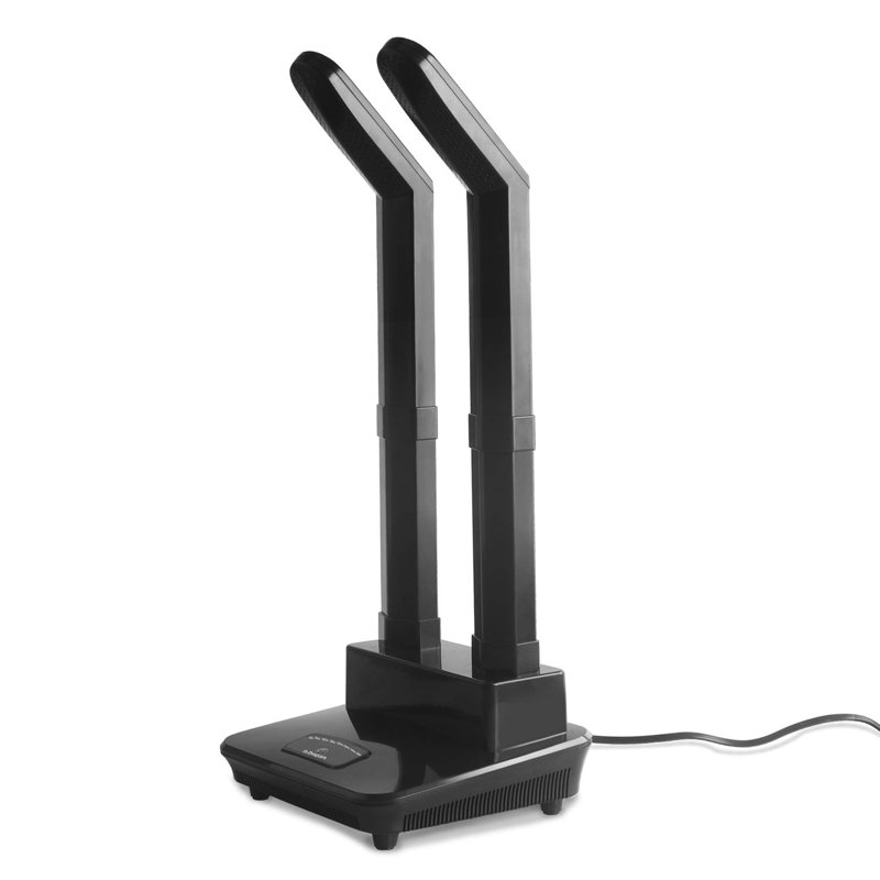 Black Adjustable Heat Blower Shoe and Boot Dryer
