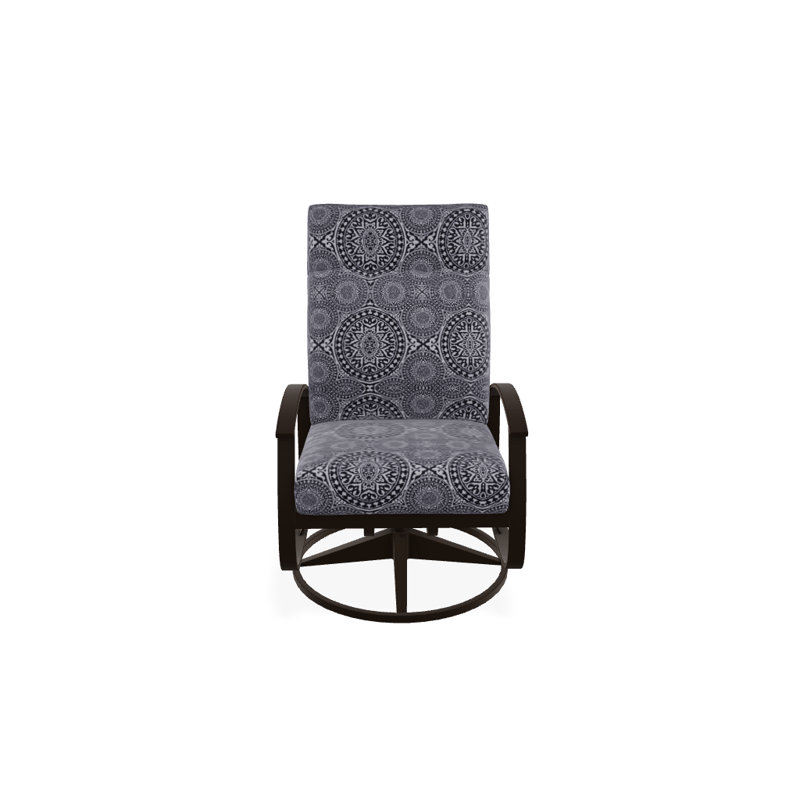 Belle Isle Outdoor Swivel Lounge Chair, Textured Kona, Yellow 43A, Kona P10