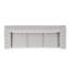 Gris classique - 3 places, avec capitonnage à boutons et un bas pour le salon moderne, l 83 po x P 32 po x H 26 po