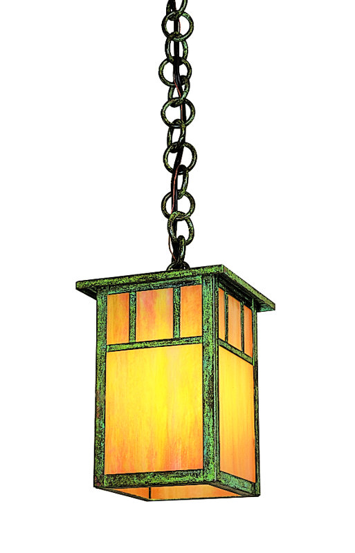 Telly Outdoor Hanging Lantern, Classic Arch, Verdigris Patina, White Opalescent