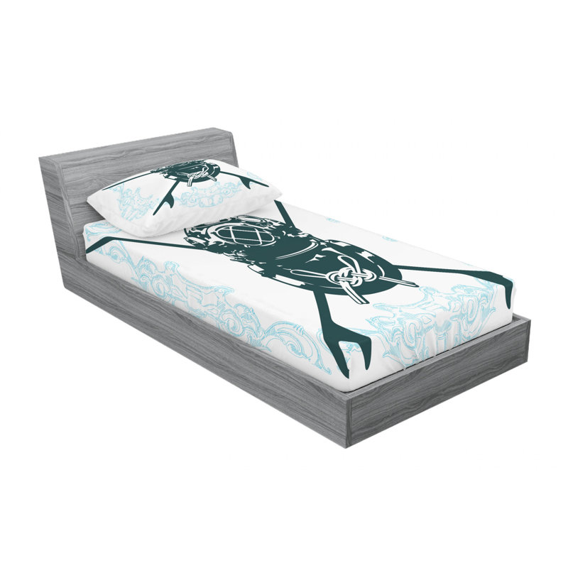 Microfiber Sheet Set, Twin Sheet Set with Fitted Sheet