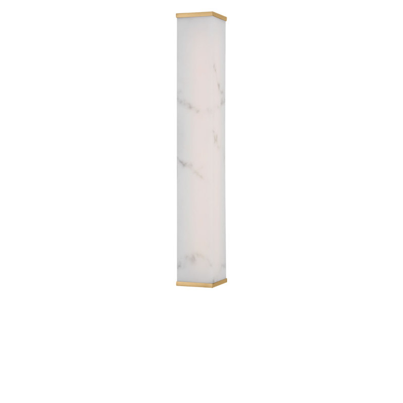 Cleor Bath, Burnished Brass, 24"H x 5" W x 3.1" D
