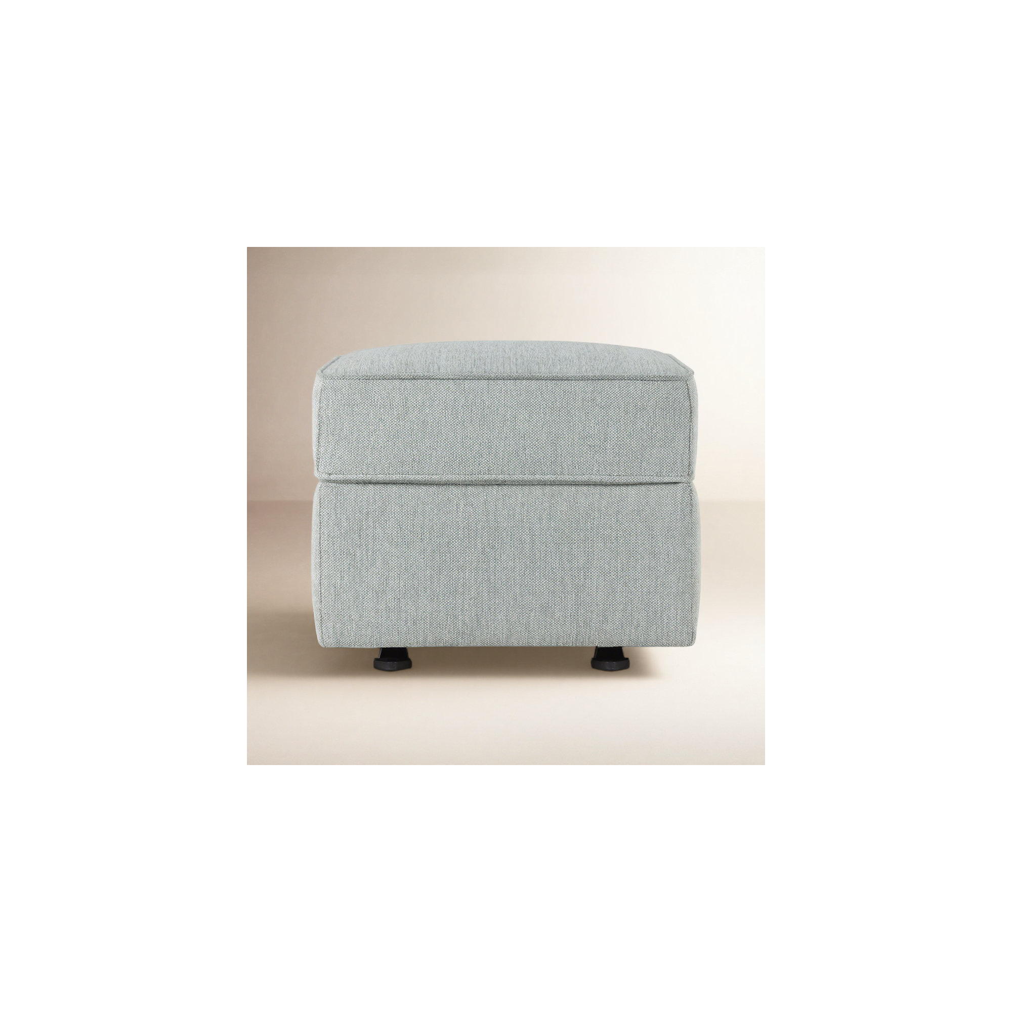 Willa / Alden Gliding Ottoman, Light Gray Weave