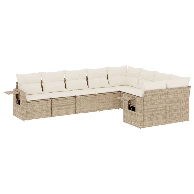 Ensemble de canapé de jardin Vidaxl beige, blanc crème