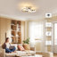 Modern 25cm Chrome Clover LED Flush Mount Ceiling Light