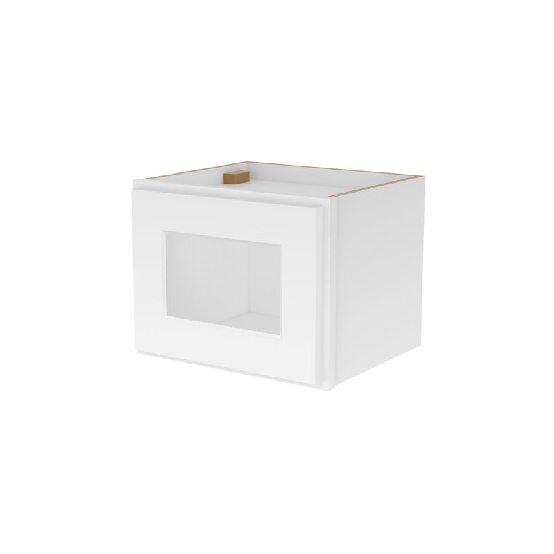 Meuble de cuisine mural, à une porte (vitre non incluse), à ​​monter soi-même, 30,5 cm (P) x 38 cm (L) x 30,5 cm (H), blanc
