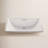 Elavo White Ceramic Rectangular Undermount Bathroom Sink