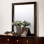 Miroir Menne au fini cerisier brun