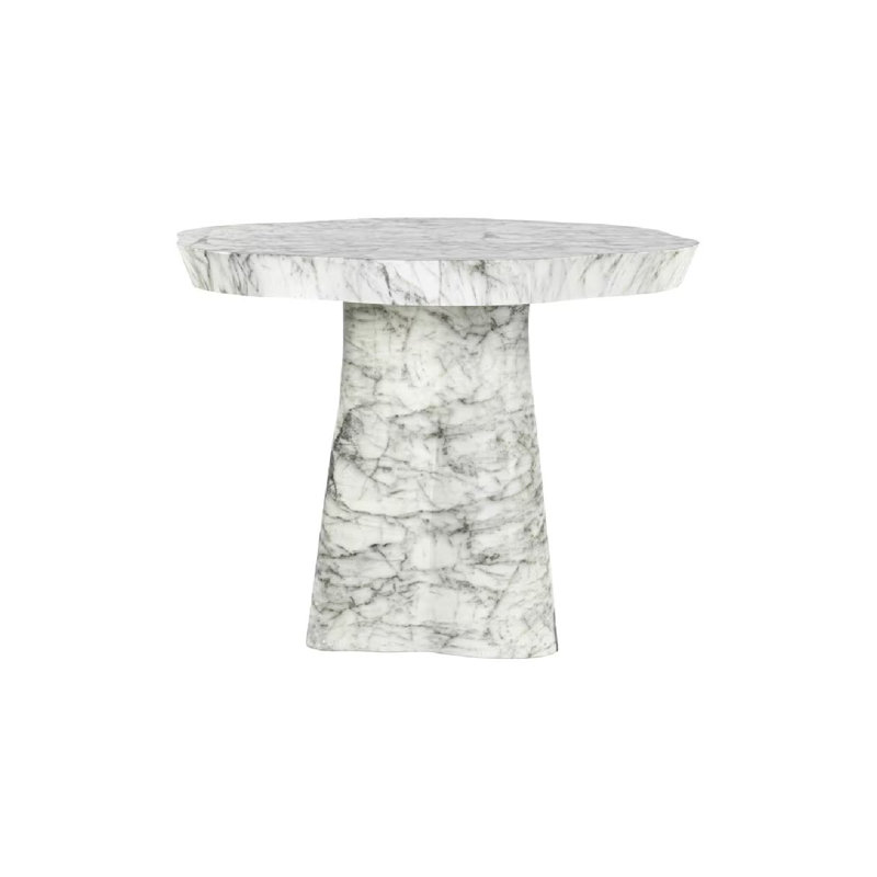 Dining Table Round Marble Dining Table, 31"H x 55"L x 55"W