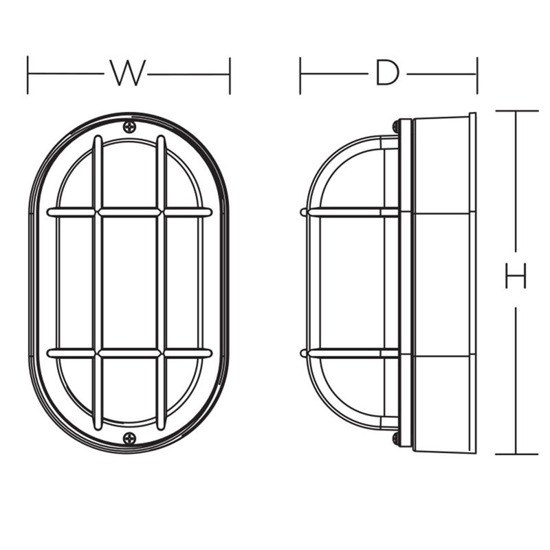 Luminaire d'extérieur à cloison en verre givré à DEL H 8,5 po Poirier, Noir