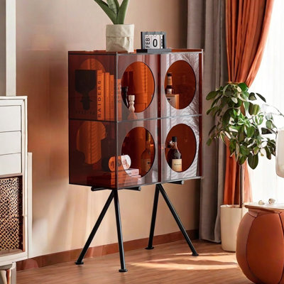 Modern simple acrylic storage accent cabinet