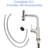 4 - Function 360 Pull Down Kitchen Faucet With Brushed Nickel Finish, Splash Technology, Reliable Ceramic Cartridge, Complete Installation Package, Modern Decor Rotating In Nickel, Spray Options For-1620158620