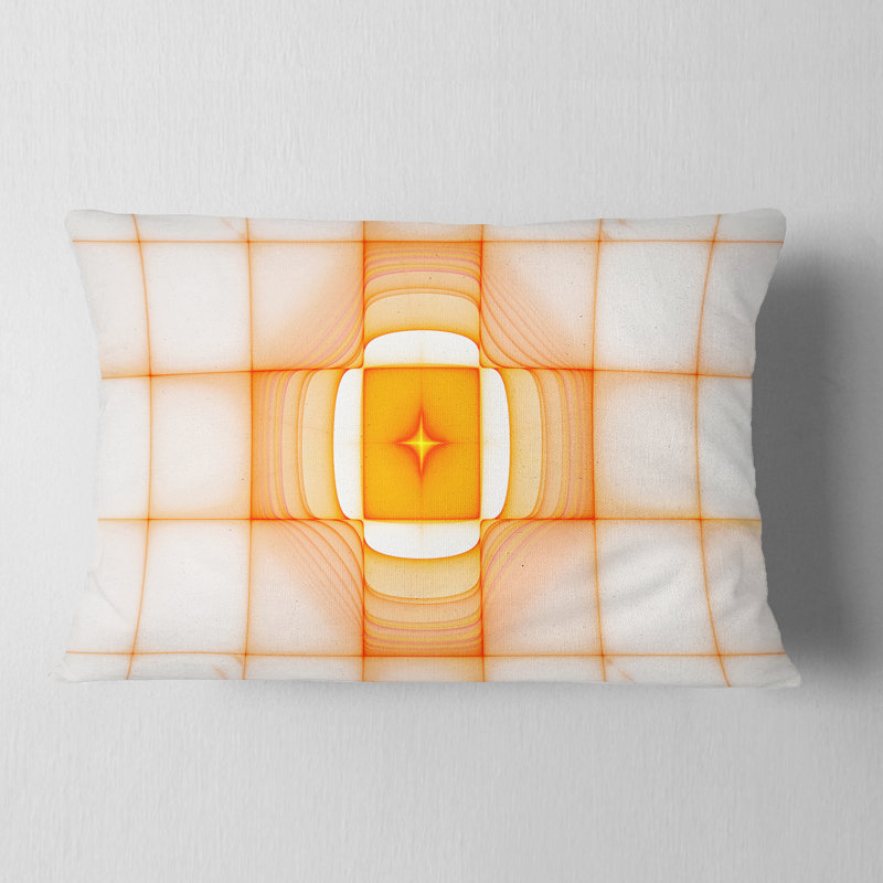 Coussin lombaire Abstract, Jaune