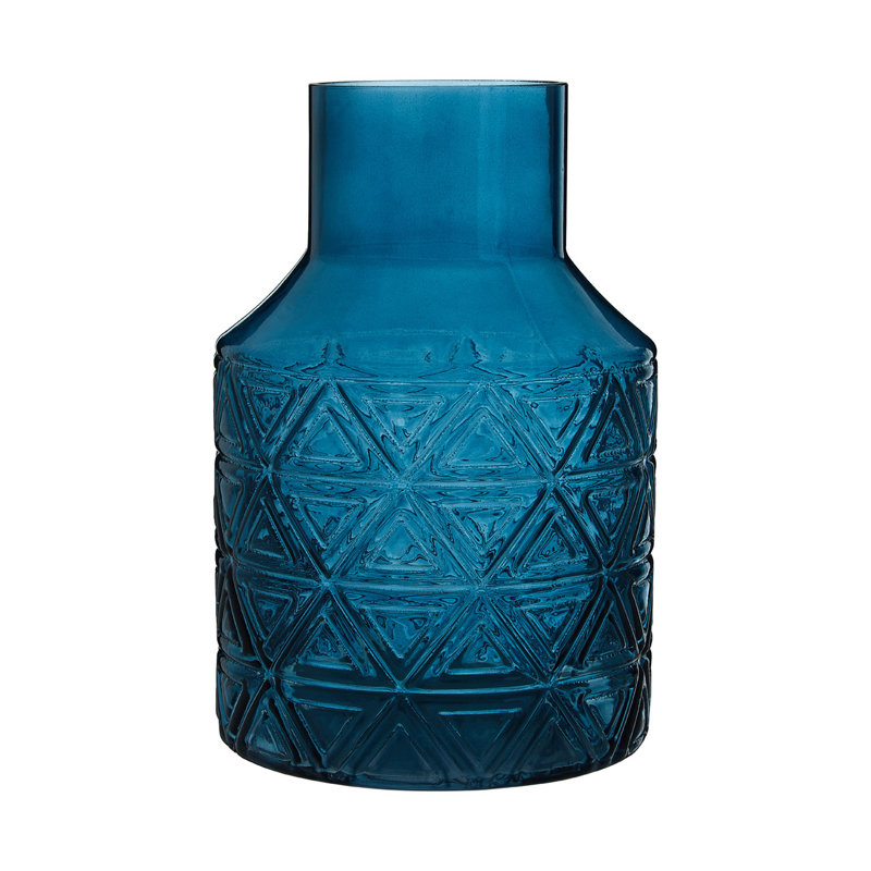 Ezequiel Glass Table Vase, Blue