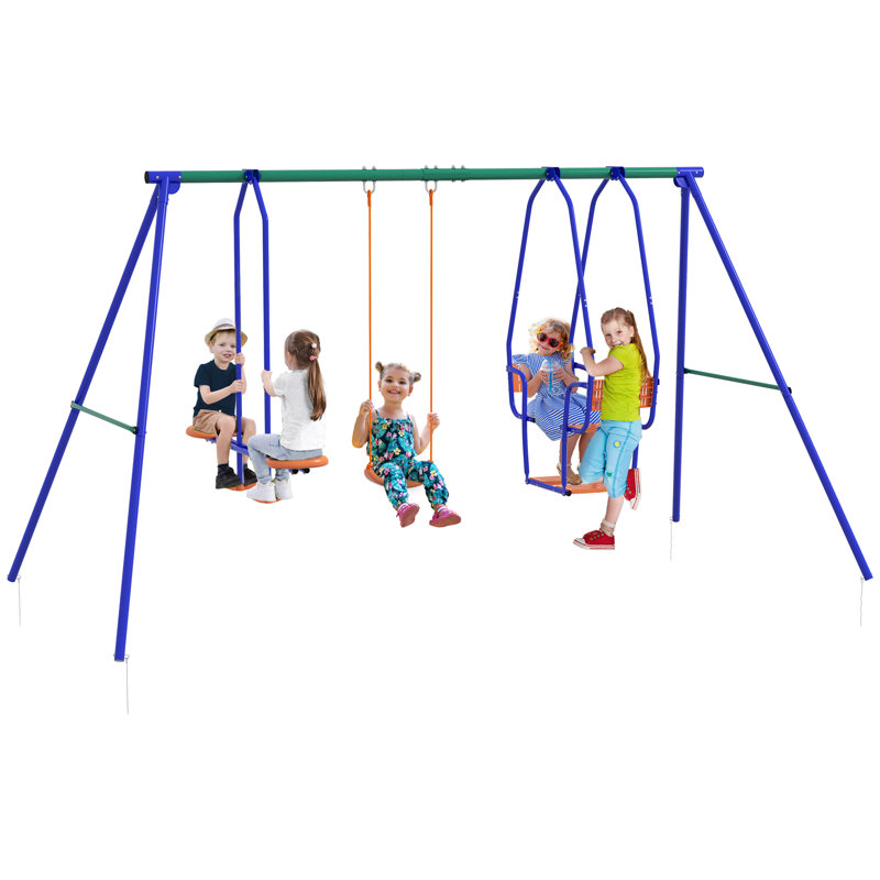 Ebern Designs Metal Swing Seat