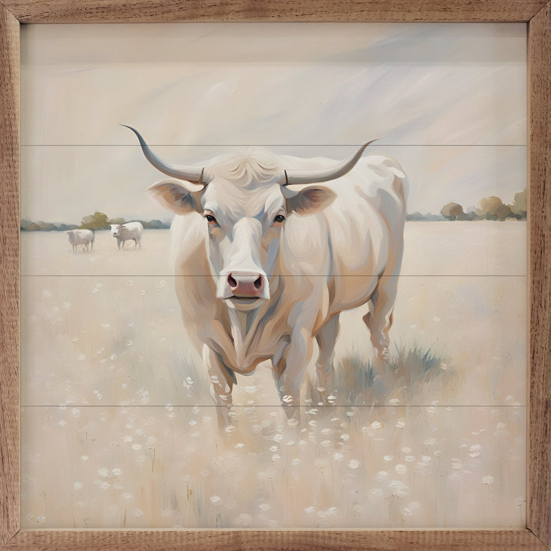 Longhorn In Field