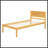 Pine Wood Platform Bed Frame with Headboard, Rustic Solid Wood Slat Bed, No Box Spring Required, Easy Assembly for Bedroom-933580801-933580804