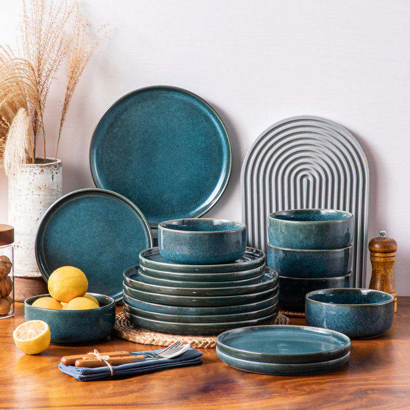 Piece Stoneware Dinnerware Set - Service for 6