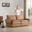Chaise d'appoint rembourrée avec dossier rembourré Keenan-2127036337