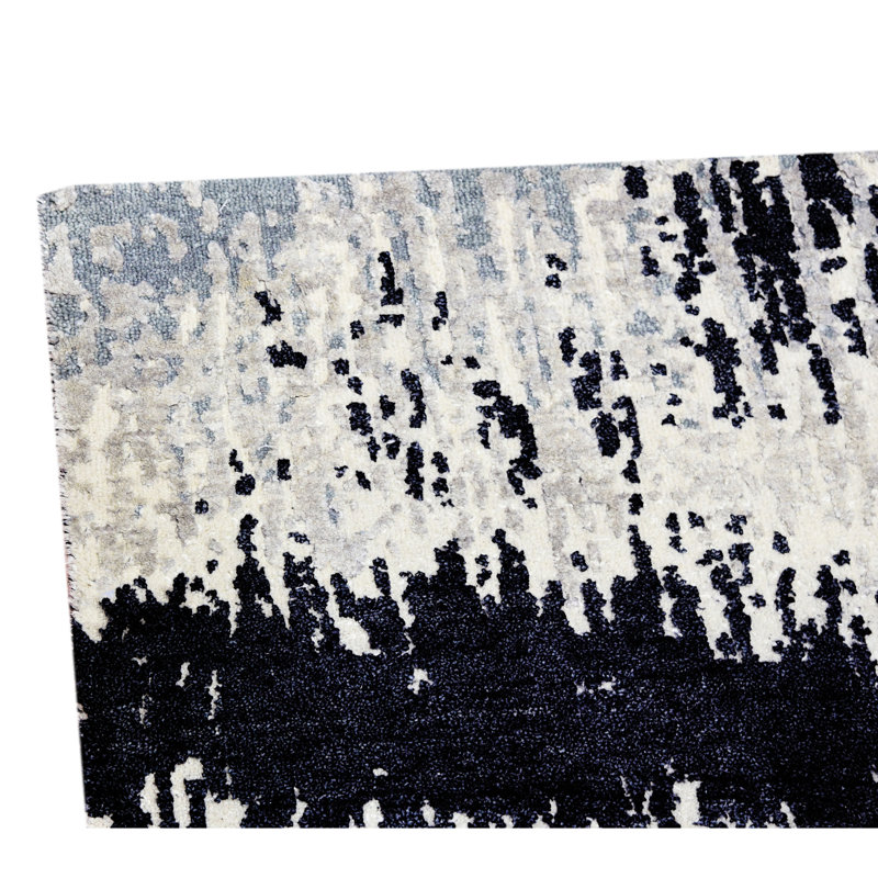 Hand Knotted Area Rug, Rectangle 8' x 10'