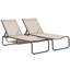 Chaise longue d'extérieur en métal 67 po (ensemble de 2)-1345407619