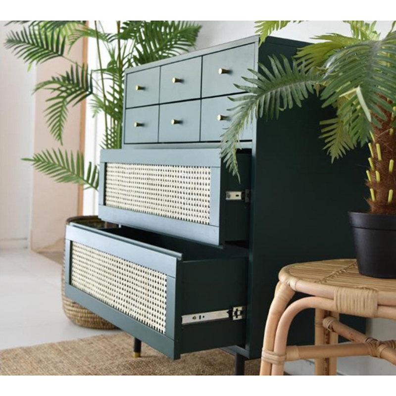 Commode d'appoint en rotin