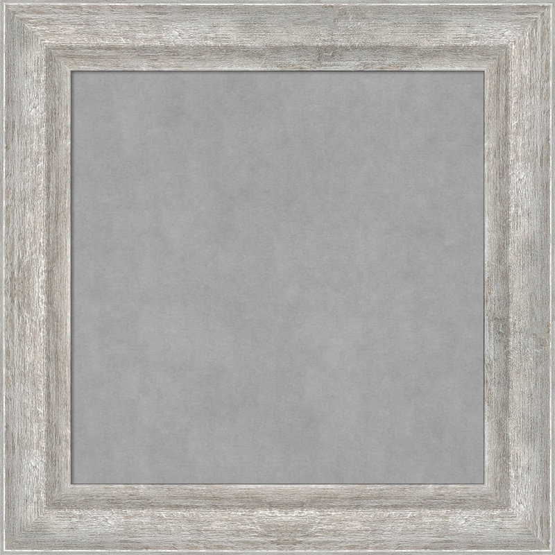 Tableau magnétique angulaire à cadre argenté, H 15 po x l 15 po