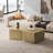 Irregular Pentagon Nesting Coffee Table Set, Geometric Coffee Table Set, Side Table Set-1078460336