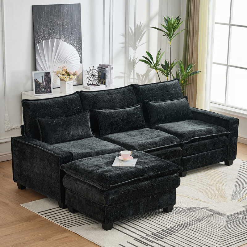 Canapé Plush, Noir