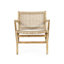 2 chaises d'extérieur en brun - base en bois