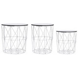 Sweitzer 3x Coffee Tables Accent Centre Display Side End Table Multi Colours