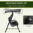Double Swing Chair with Stand