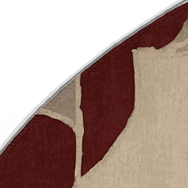 Curved Precision Indoor And Outdoor Area Rug, Round 5'