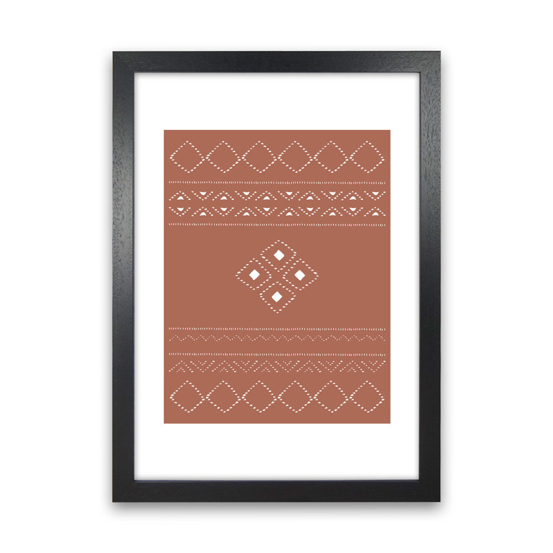 Ethno Clay - Print, Black Frame, 63.4cm H x 46cm W x 3cm D