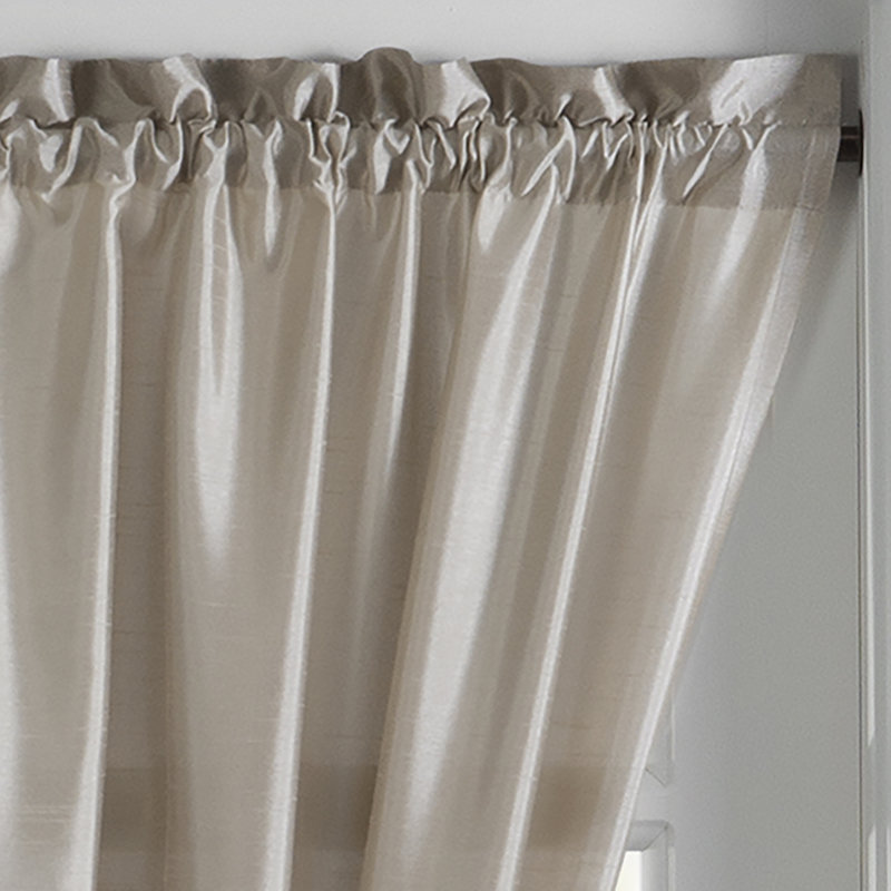 Mullan Semi Sheer Single Curtain Panel, Taupe
