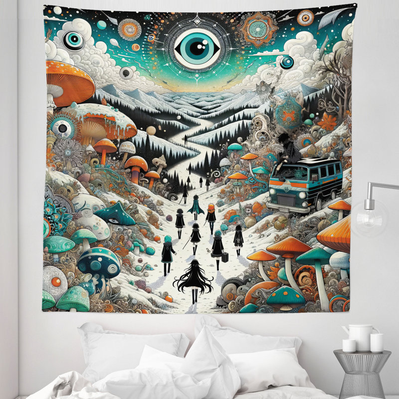 Tapisserie en microfibre, H 88 po x l 88 po