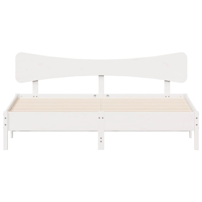 Solid Wood Bed Frame, 200 x 200 cm