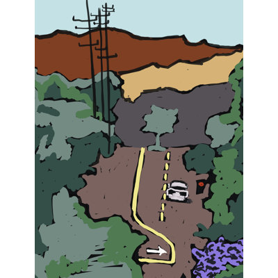 Jacaranda Hill Print by Deborah Blum