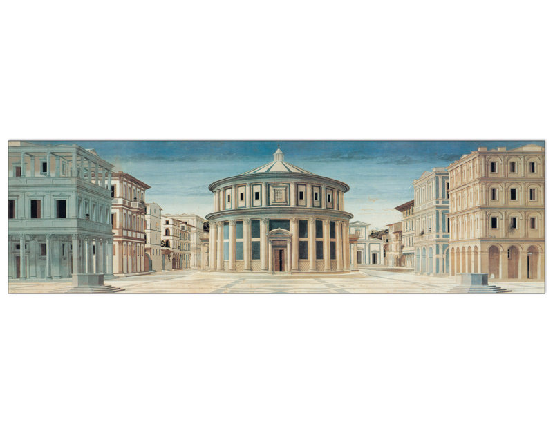 Città Ideale by Laurana - No Frame Panoramic Print on Wood