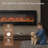100'' Electric Ultra-thin 750/1500w Fireplace Recessed And Wall Mounted With App & Remote Control-684185855