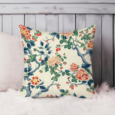 World and Countries Asian Style Floral & Botanical Pattern VI