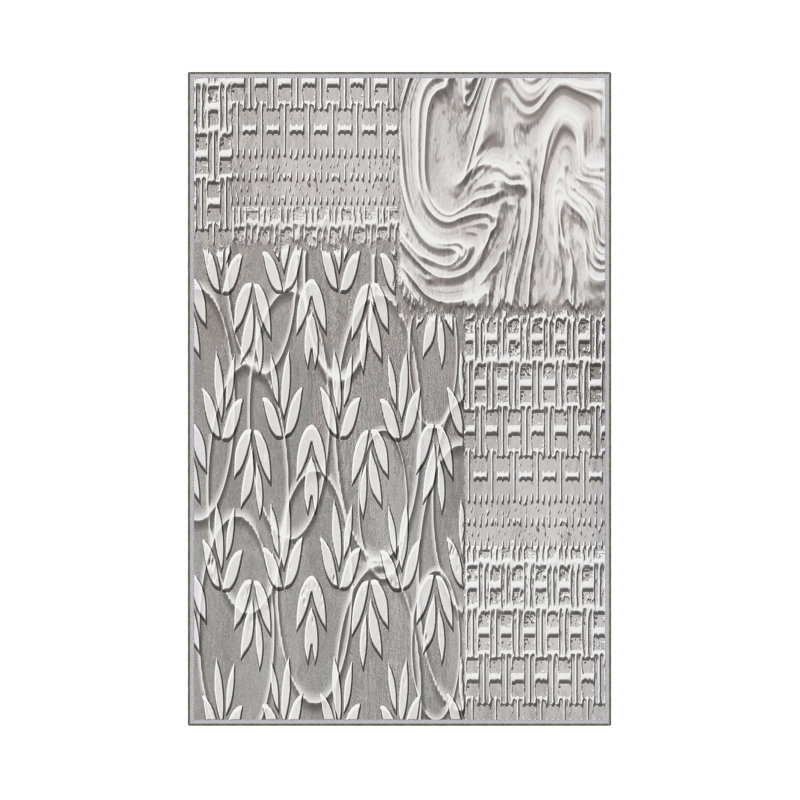 Luxurious Woven Carpet 5.2 x 7.5 ft, 100% Polyester, 0.4 in Pile Height | Antibacterial, Non-Slip PVC Dot Underside, Machine Washable | Elegant 3D Digital Print Design, Perfect for Living Room & Bedroom Décor