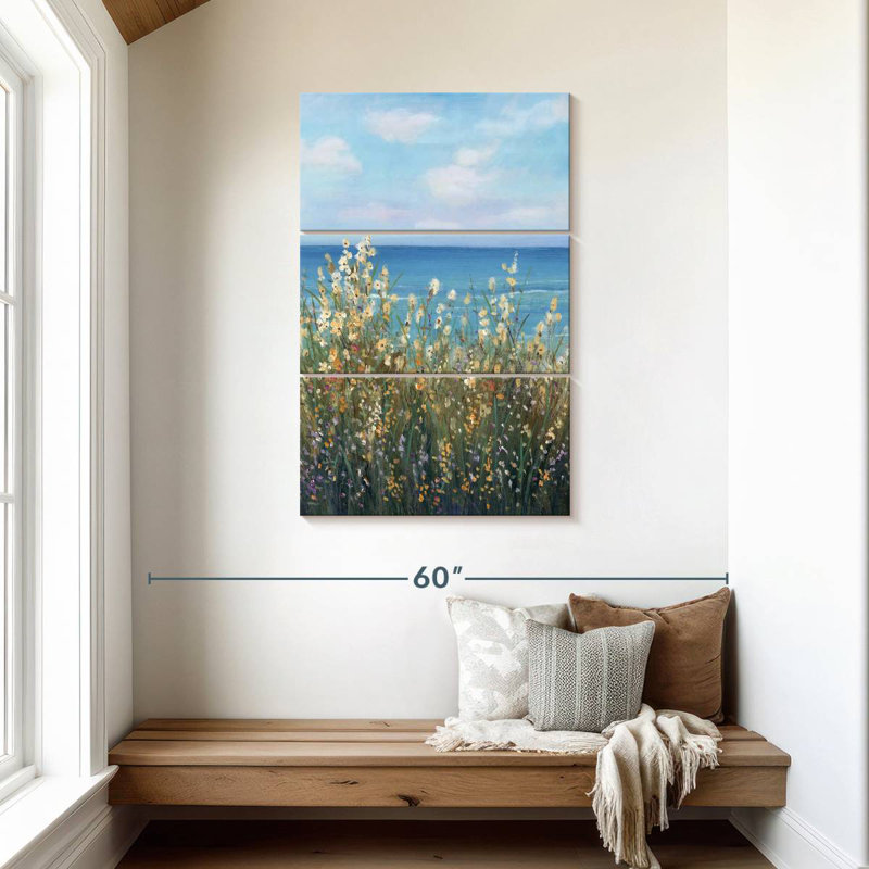 Alvord Flowers At The Coast I, 45" H x 28" W