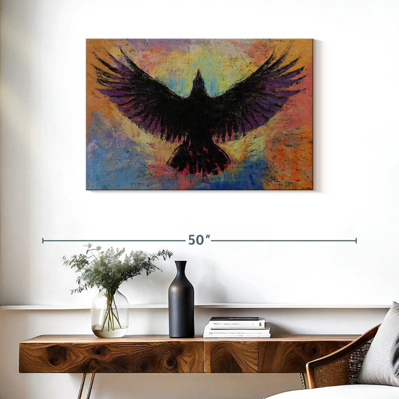 Brampt Crow, 24" H x 36" W