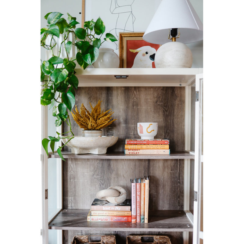 Livres décoratifs - Ensemble de livres jaquette abricot - 1 pied de livres orange